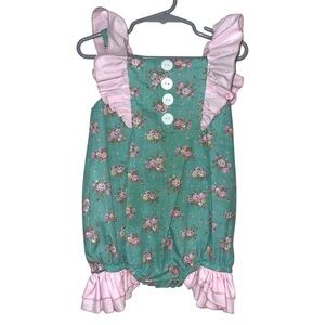 Girl’s Addie Renee Floral Bubble Romper